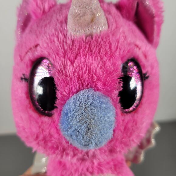 Hatchimals Pink Unicorn Dragon Plush 6" Spin Master Stuffed Toy - Picture 8 of 14